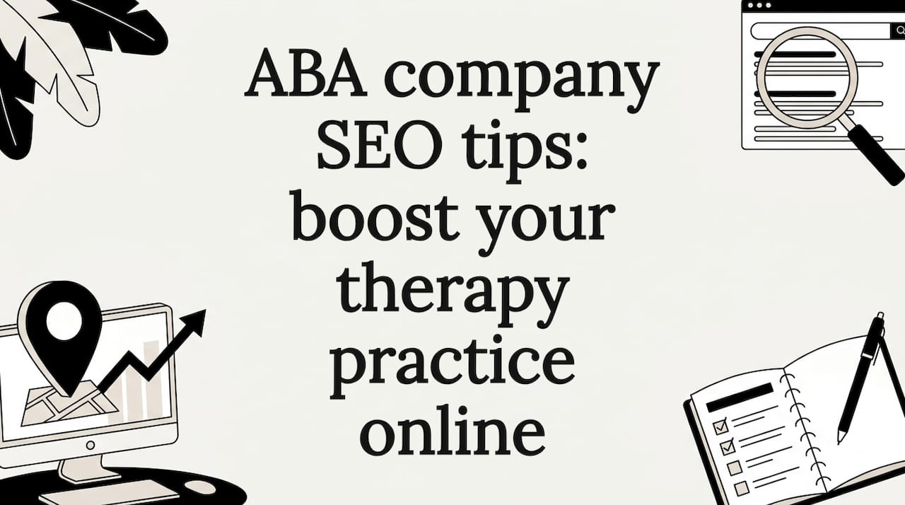 ABA company SEO tips: boost your therapy practice online
